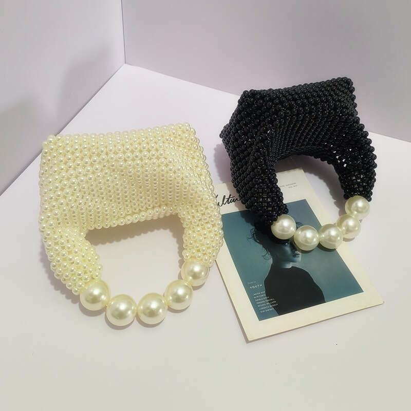 Dinner Bag Handmade Woven Banquet Beaded Large Pearl Bag Internet Famous New Summer Handbag KQ