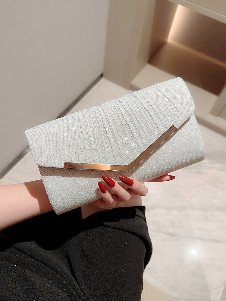 New Simple Series Women's Designer Top Brand High Quality New Hundred Fold Handbag Party Evening Dress Small Square Bag Wallet Underarm Bag