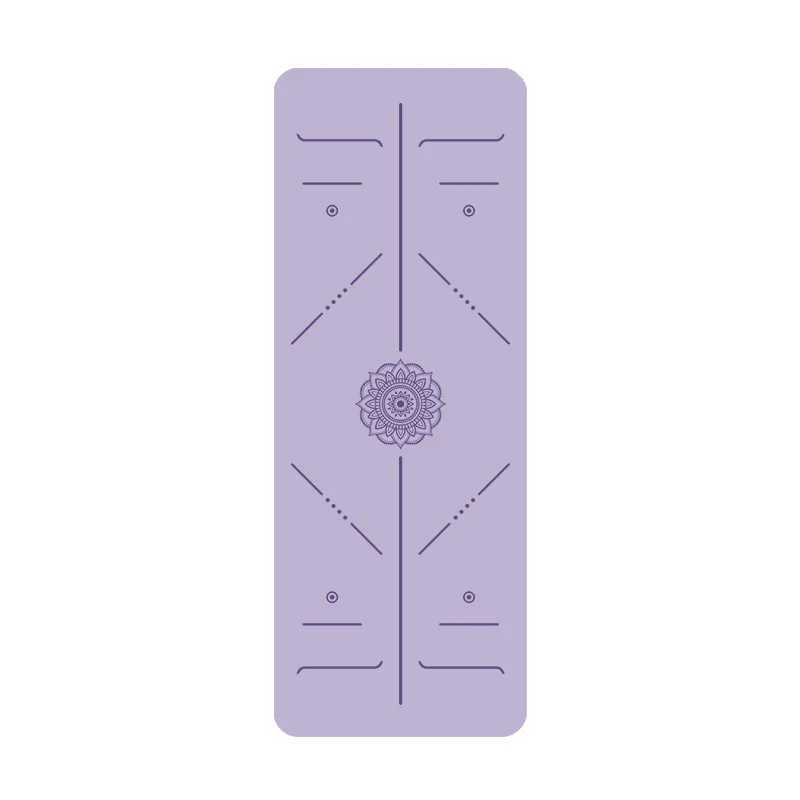 Pu Natural Rubber Yoga Mat Non-Slip Body Line Sports Fitness Mat Thickened Dance Earthy Mat Home Use S2557