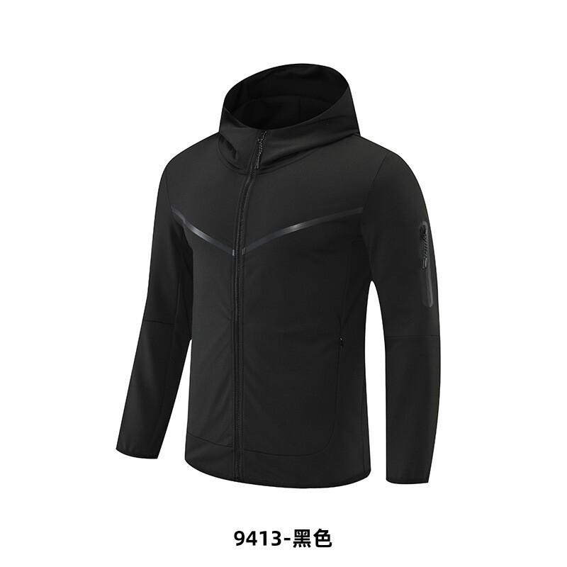 2023 new casual sports hooded jacket zipper hoodie sweatshirt men's clothing