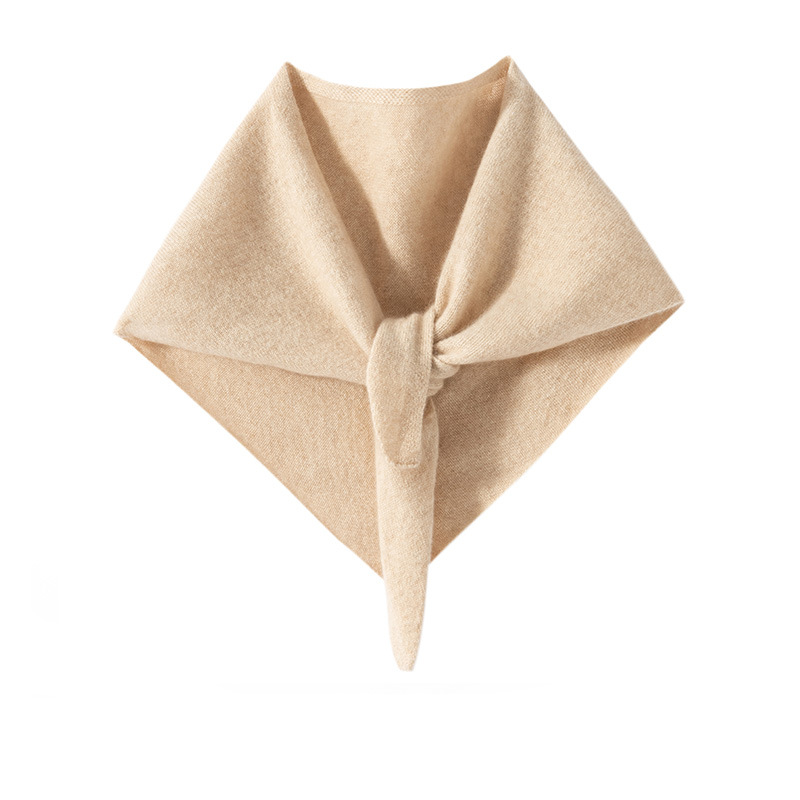 K648 100% pure cashmere small triangle scarf for women knitted scarf neck protection scarf new shawl exterior scarf