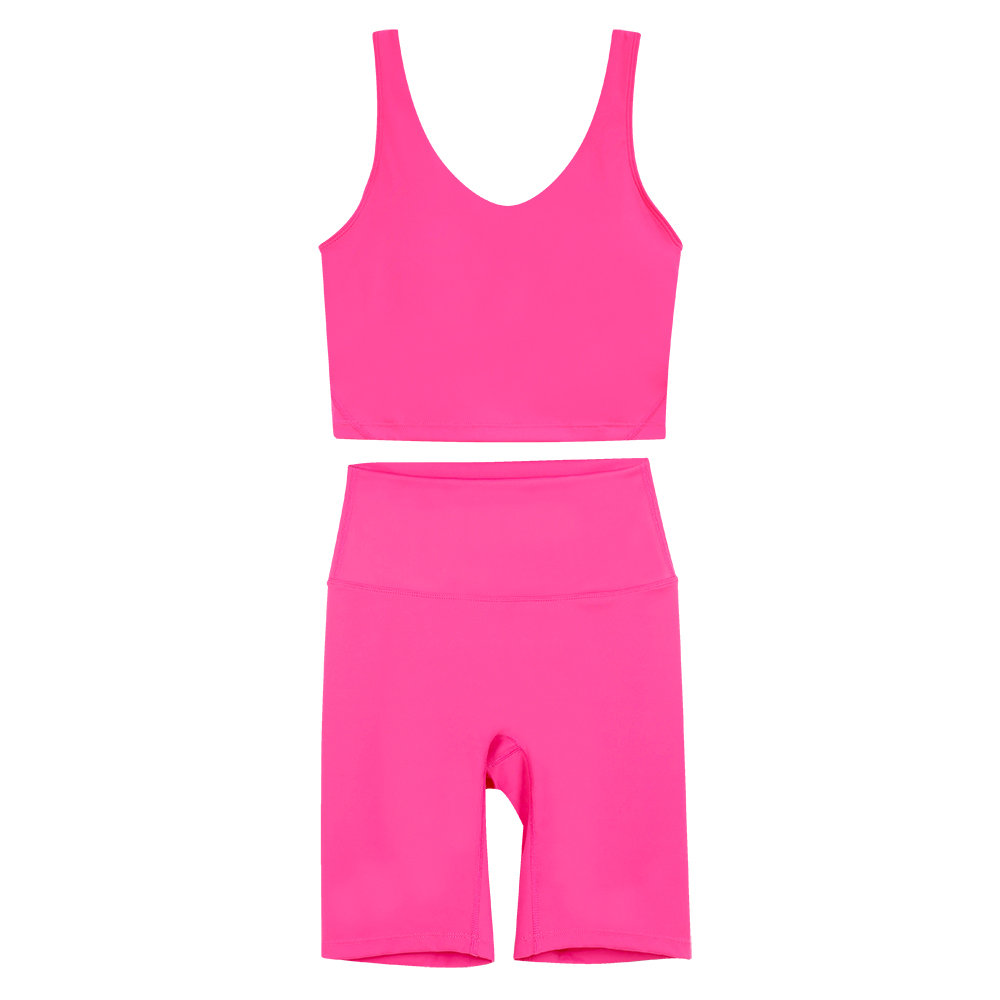 Womens Yoga Sets Push Up Fiess Shorts Sports U-Bra Back Cross High Waist Elastic Sportswear Outfits Gym Suits Cloth Running Workout Tracksuits gym set