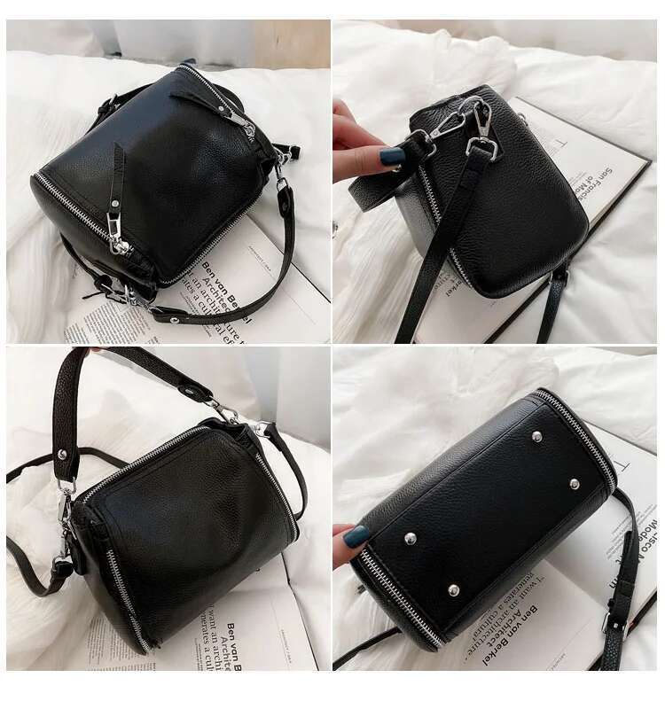 100% Genuine Leather Handbags Cowhide Women Shoulder Fashion Ladies Messenger Bags High Quality Female Tote Bag