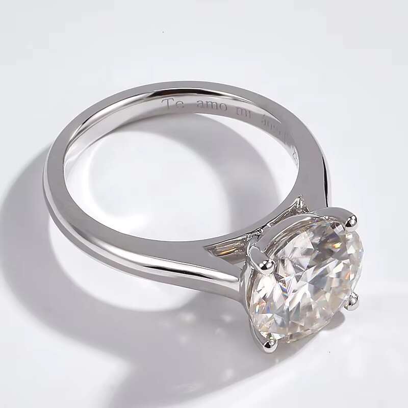 Luxury 14k White Gold HPHT Lab Grown Diamond Ring CVD Lab Diamonds Engagement Ring Fine Jewelry Women Diamond Ring Factory