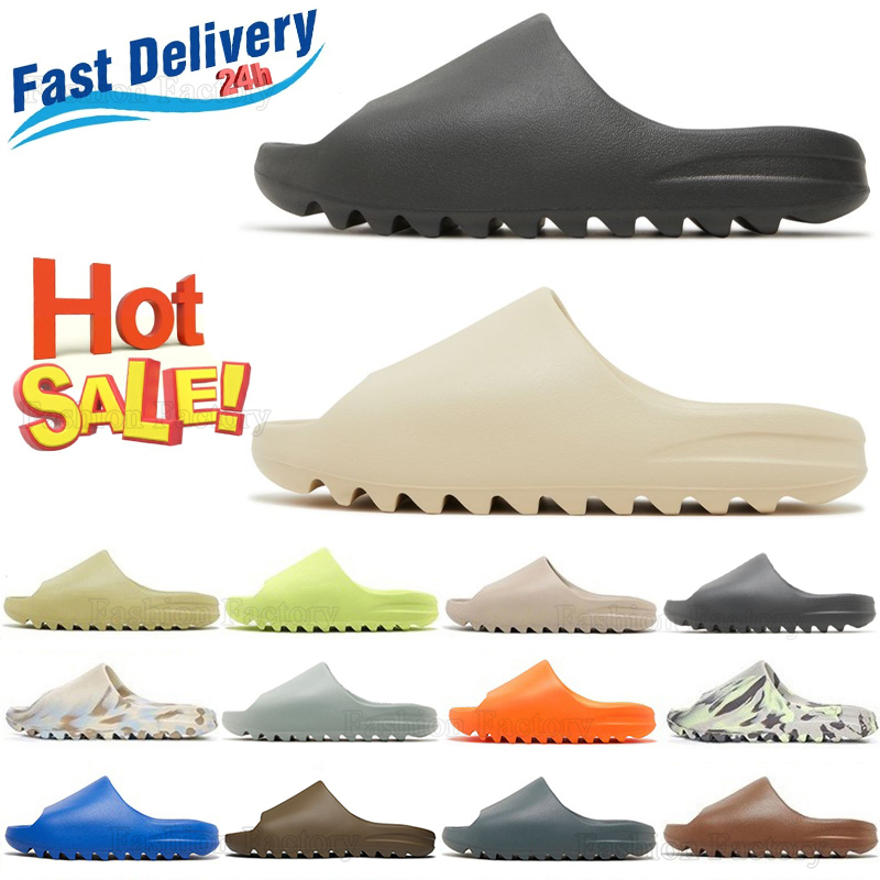 With Box onyx slides slippers men women designer platform sandals Desert Sand Bone Soot Orange mens sliders sneakers sandles size 36-48