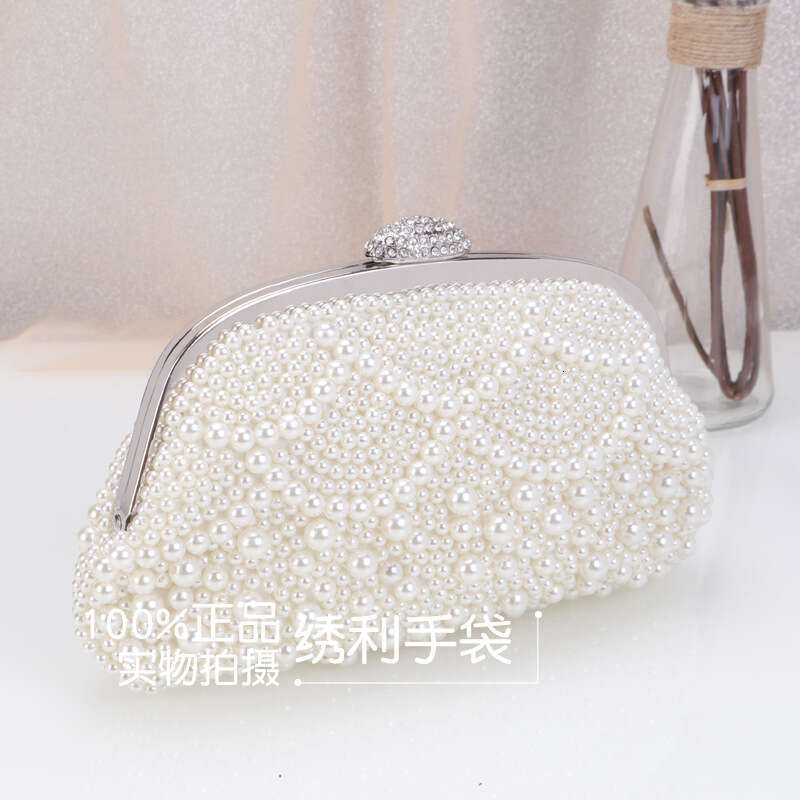 Dinner Bag New Embroidered Banquet Fashion Pearl Celebrity Bridal Shoulder Dress Evening Bag Women S Handbag KQ