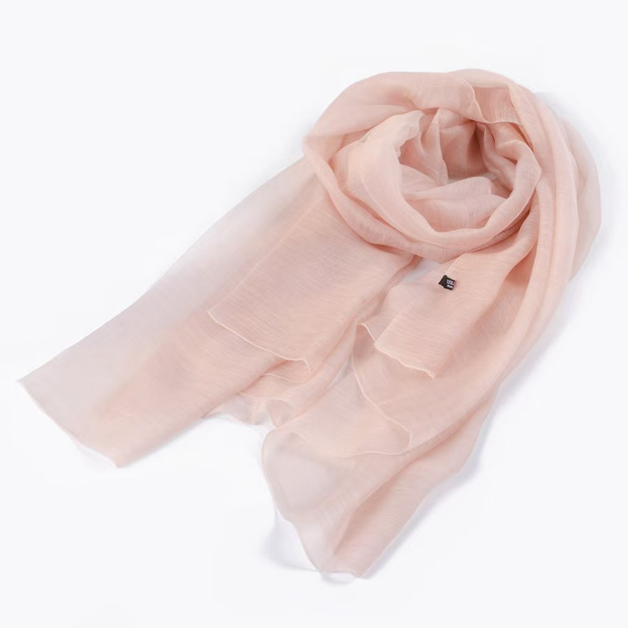 T651 pure color wool silk scarf spring and autumn thin scarf female literary style clothing matching shawl