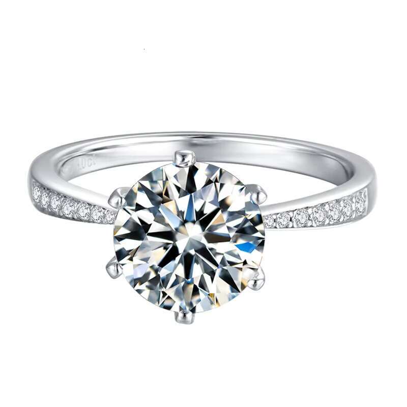 Wholesales Moissanite Ring Diamond Wedding Rings 925 Sterling Silver Casual Rings for Ladies Jewelry for Women