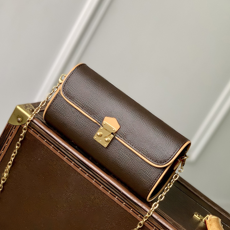 Exact Mirror Quality Pochette Crossbody Bag Designer Mini Flap Bag With Chain Pouch Canvas Wallet Women Purse With Gift Box LP05A1