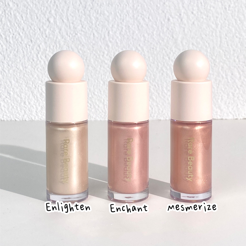 Rare Beauty Highlighters Liquid High-Gloss Selena 4 Colors Honey Face Brightening Liquid 15ml Enchant ENLIGHTEN Outshine Transend Honey Pearlescent Natural Face