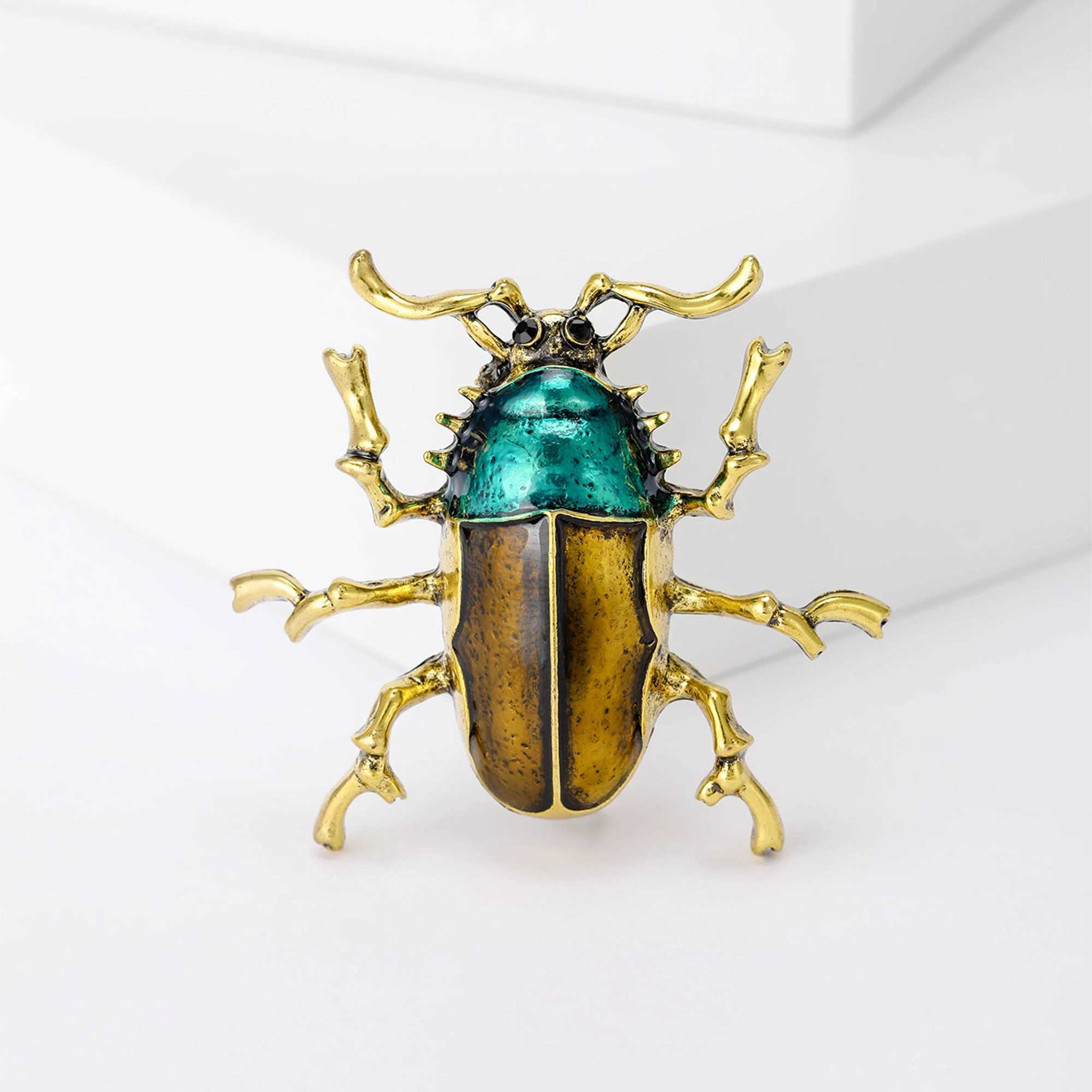 Rhinestone Bee Brooch for Women Unisex Pearl Beetle Pin Enamel Insect Lapel Pin Banquet Party Backpack Gifts Jewelry Accessories w250507