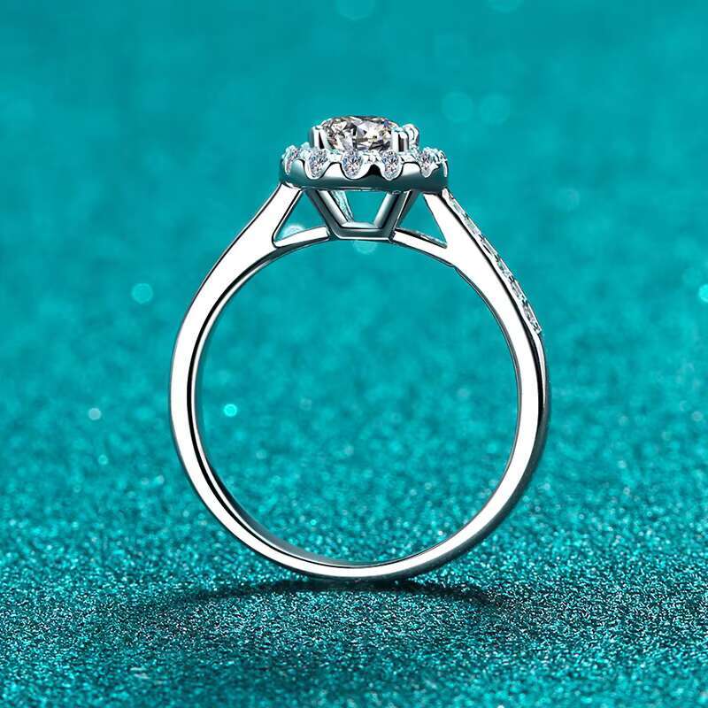 Best Selling Moissanite Diamond Man Ring Women Mens Custom Women Finger Promise 925 Silver Engagement Rings