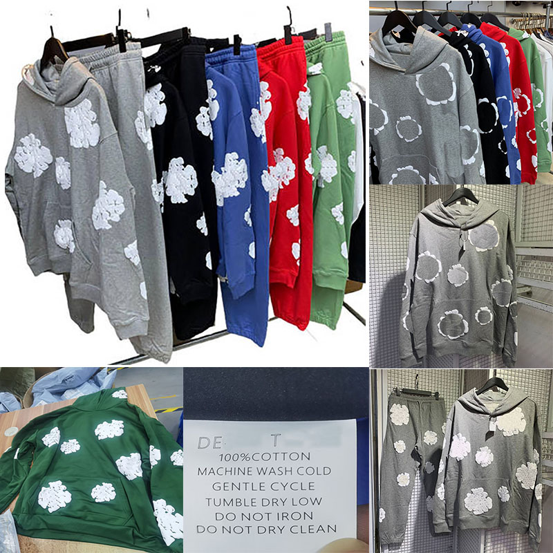 Designer Men's Hoodies Set Thin And High End Harajuku Style Printed Casual Street Loose Women's Sweater Trendy High Quality Windproof and Warmth Protection S-XL