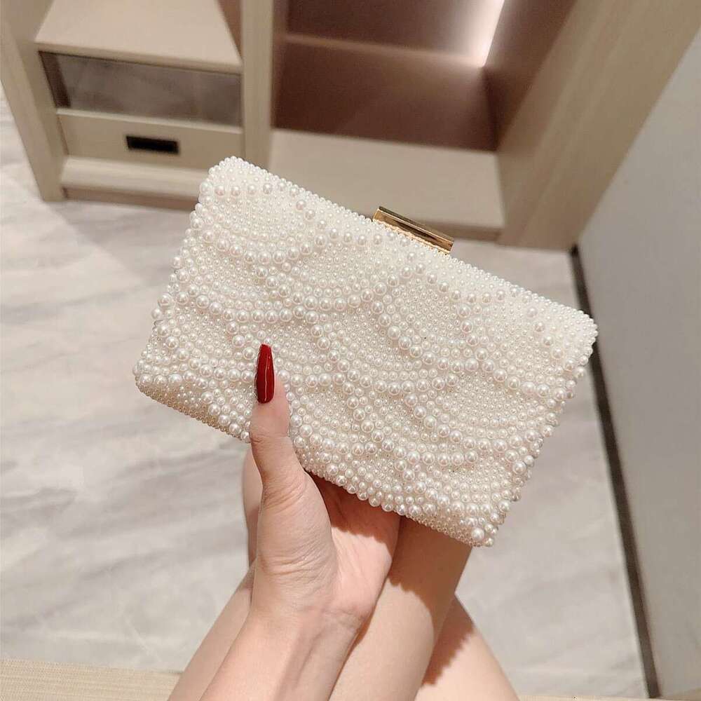 Dinner Bag Elegant Temperament Pearl Dinner Paired With Formal Evening Dress Party Ball Mini Clutch Chain Bag KQ