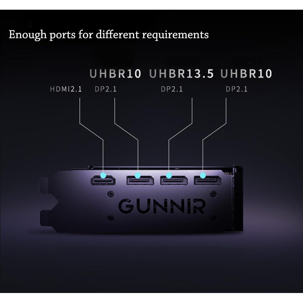 GUNNIR Intel Arc B580 Index 12GB GDDR6 2670MHz Dual Fan Graphics Card (192-bit, PCI-Express 4.0 x8, HDMI/DisplayPort, Supports 4k)
