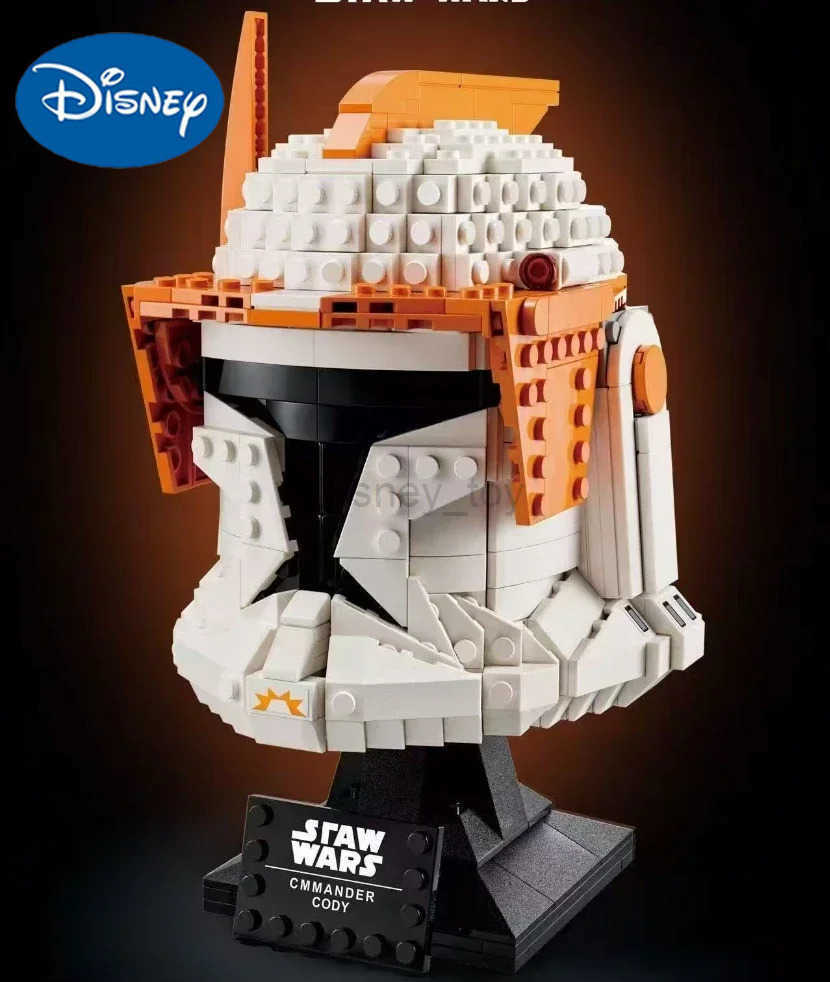 Disney toys Star Plan MOC-75350 Clone Commander Cod Helmet Spaceship Combat Model Building Block Architecture Education Assembly Model Toy Y250507