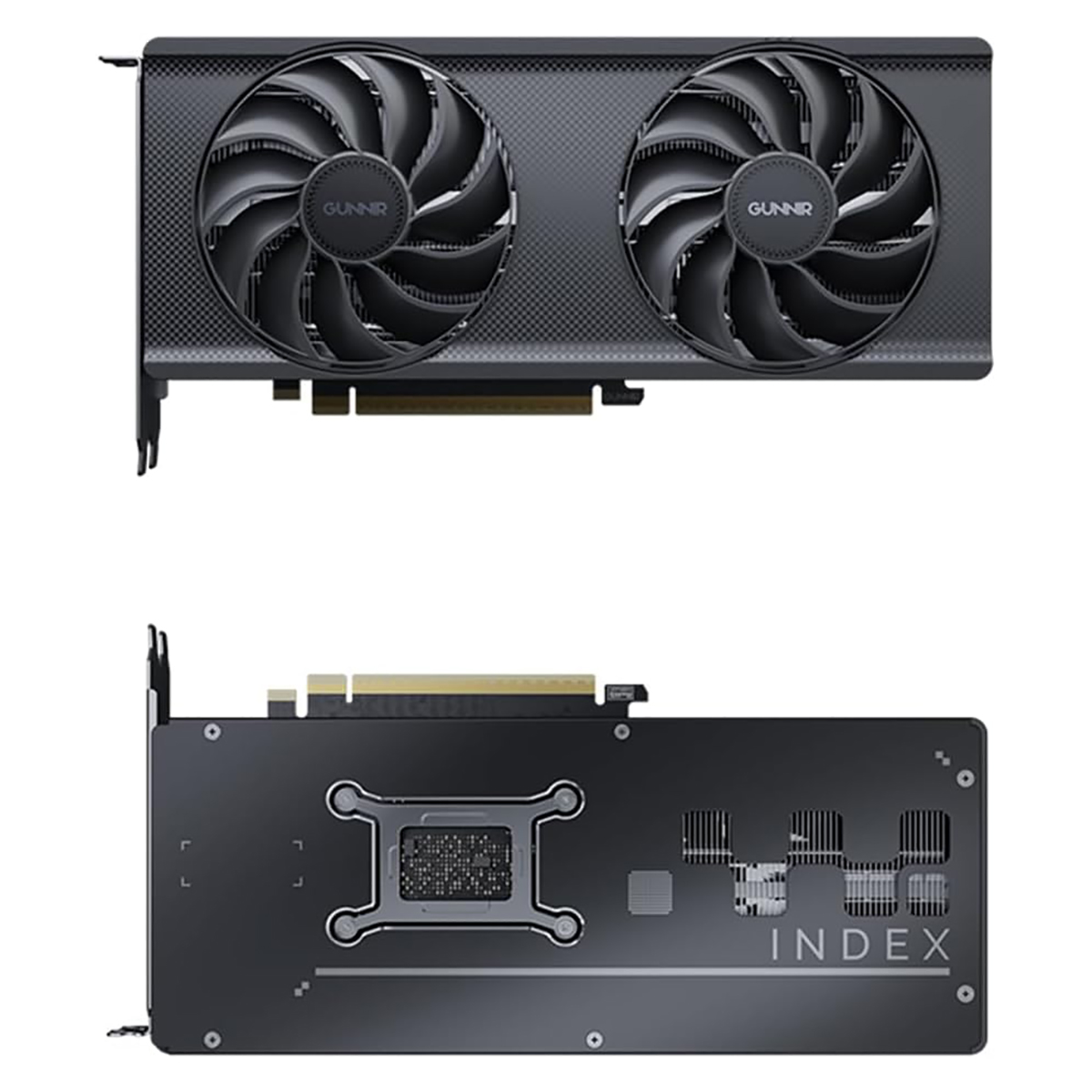 GUNNIR Intel Arc B580 Index 12GB GDDR6 2670MHz Dual Fan Graphics Card (192-bit, PCI-Express 4.0 x8, HDMI/DisplayPort, Supports 4k)