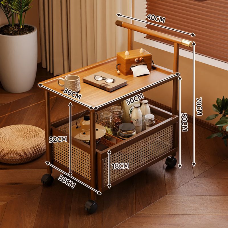 B573 Small coffee table non-solid wood trolley rack living room multi-layer side cabinet