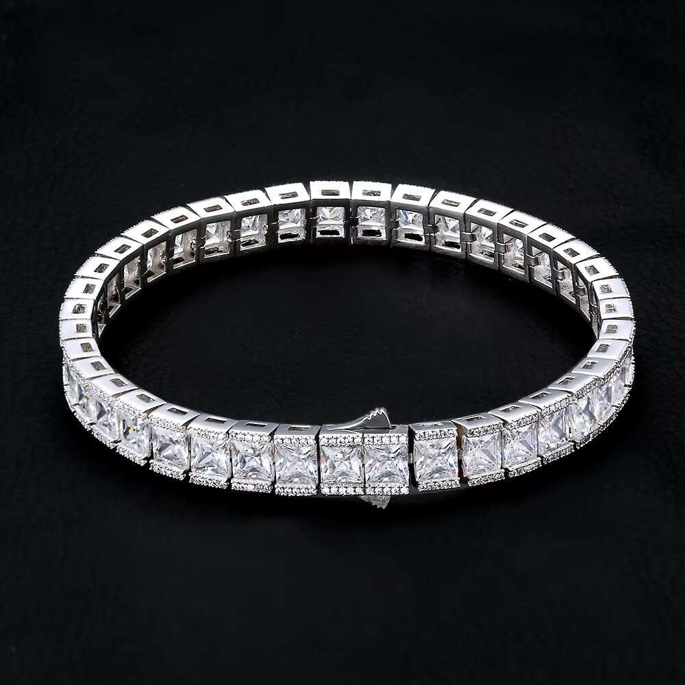Good Quality and Price of Sterling Sier Gold Plated Moissanite Dia Cuban Chain Bracelets