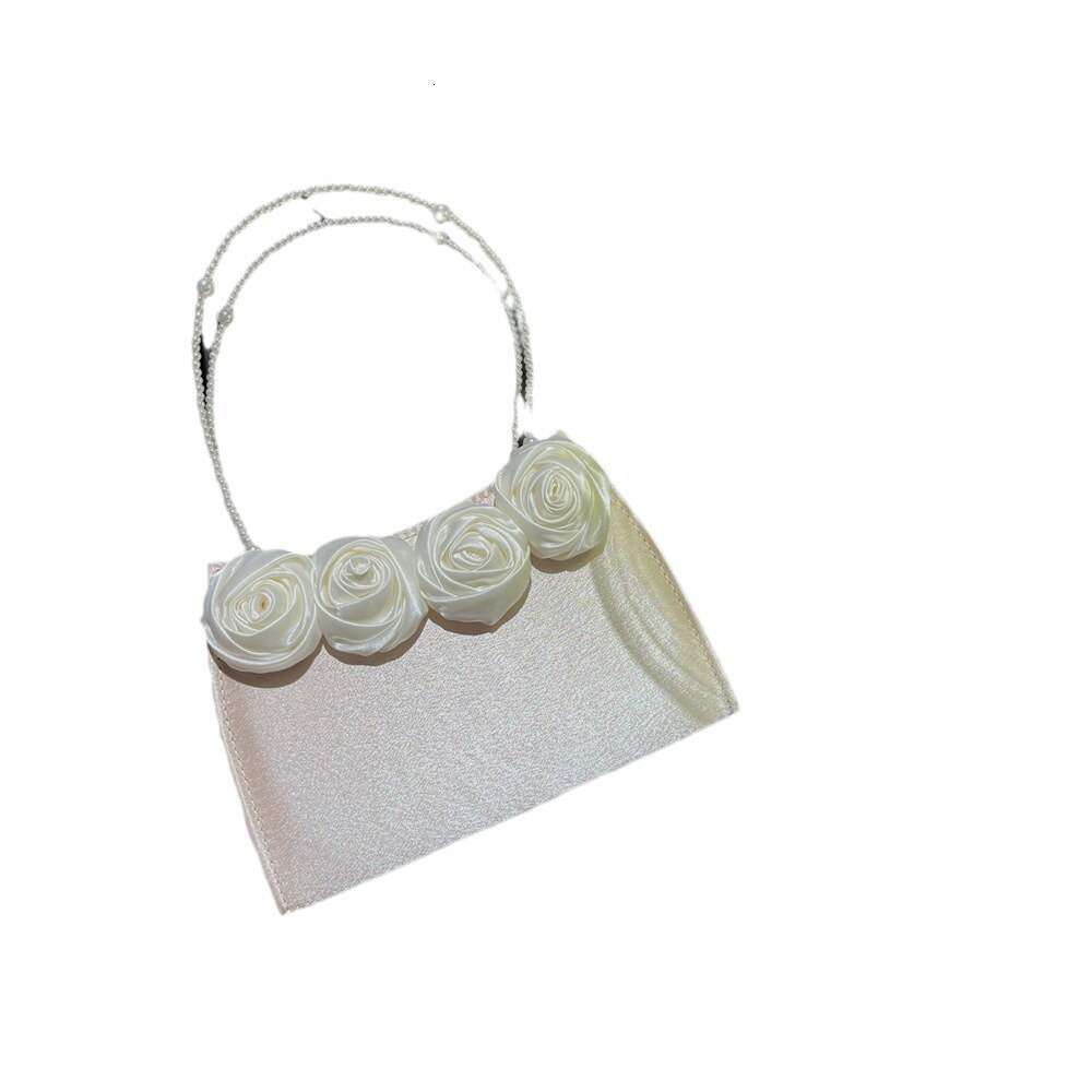 Dinner Bag New Niche Pearl Carrying Rose Palace Style Qipao Bag Fairy Banquet Handbag Summer Girl KQ
