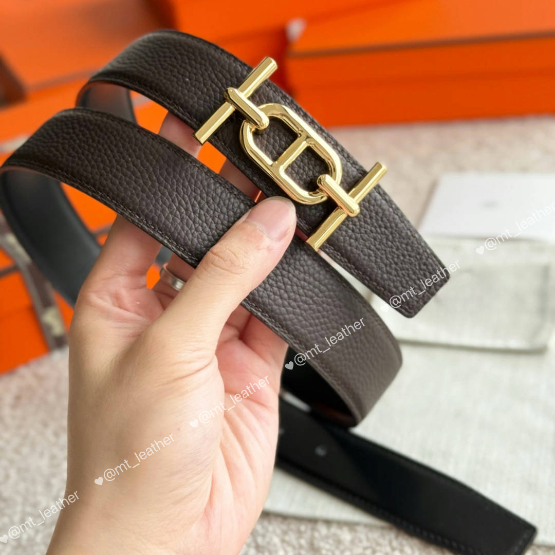 Designer Chocolate color Belt Men Genuine Leather Strap Width 3.2cm Metal Smooth Buckle Strap 20 Style Men Belt Decorate Suit Jeans