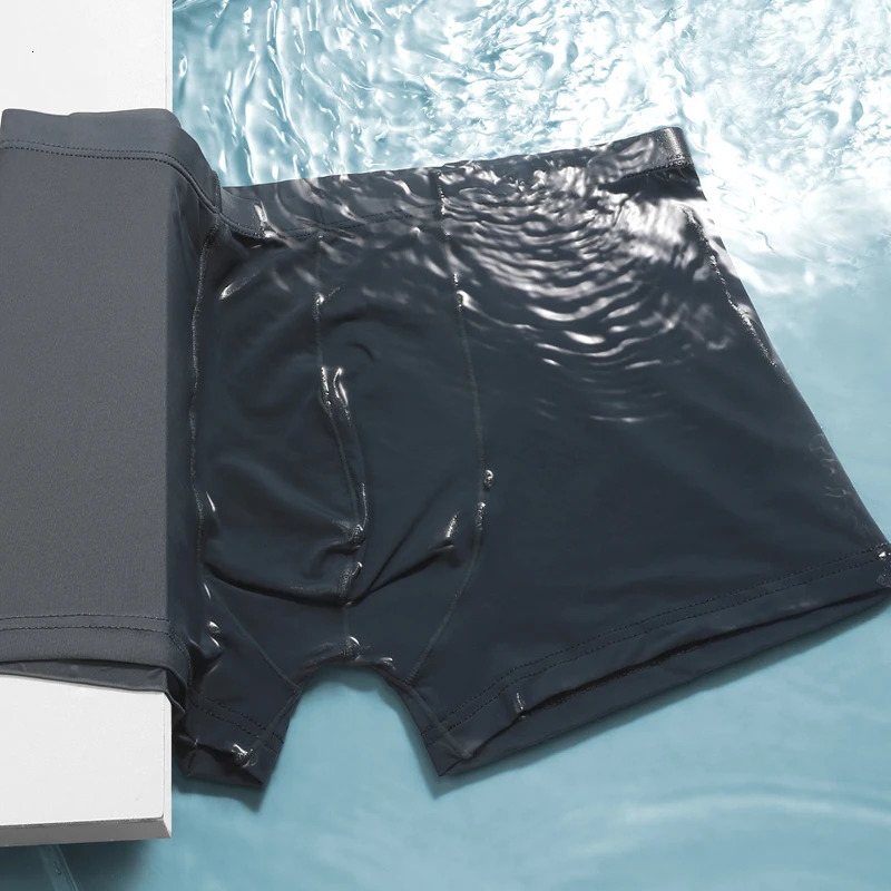 5 pieces of mens underwear ice silk ultrathin summer breathable boxer shorts 250430Z