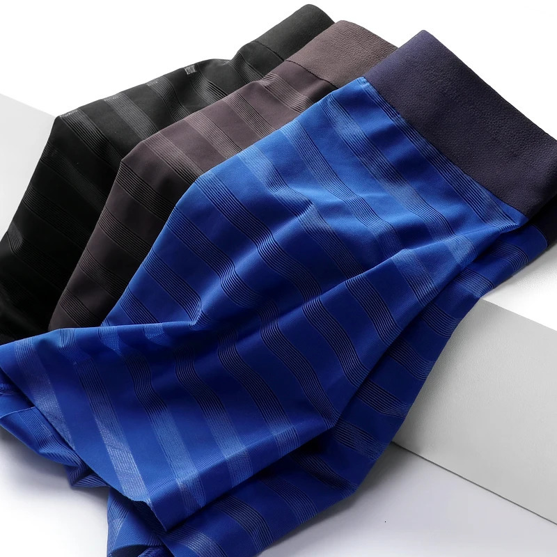 Mens Underwear Ice Silk Summer Thin Boxer No Trace Four Corner Breathable Antibacterial Short Head Trend 250430Z