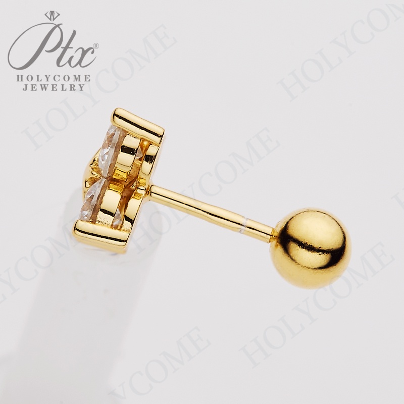 Premium Quality Four Leaf Clover Earrings VVS1 Round Cut Moissanite Gemstone Stud Earring Set 925 Sterling Silver Luxury Diamond Sparkle Fashion Jewel