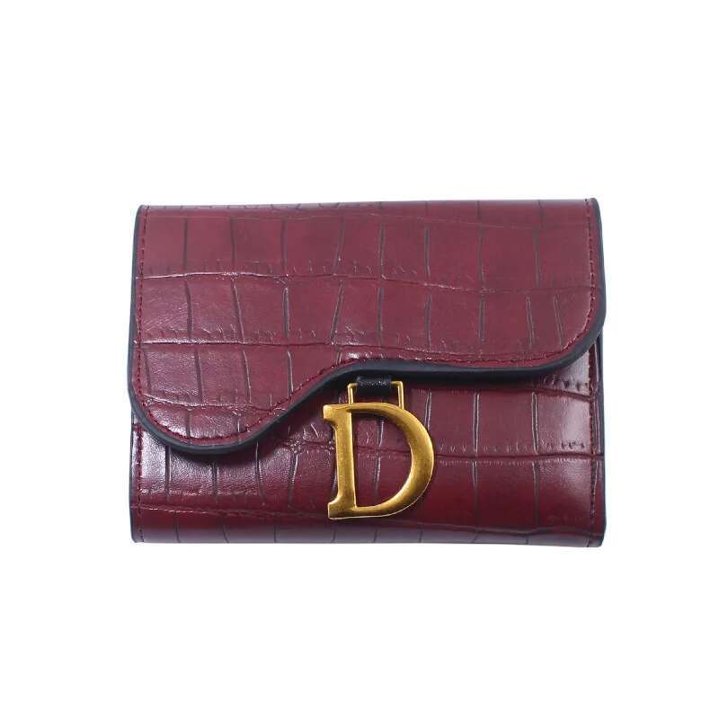 Short Small Fashion Brand Leather Ladies Card Bag For Women Clutch Female Purse Money Clip Wallet