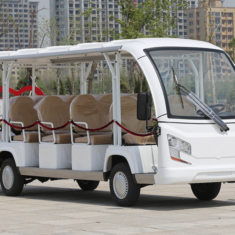 Electric sightseeing car, tourist attraction sales office, viewing car, four-wheel hotel reception, factory property, shuttle bus