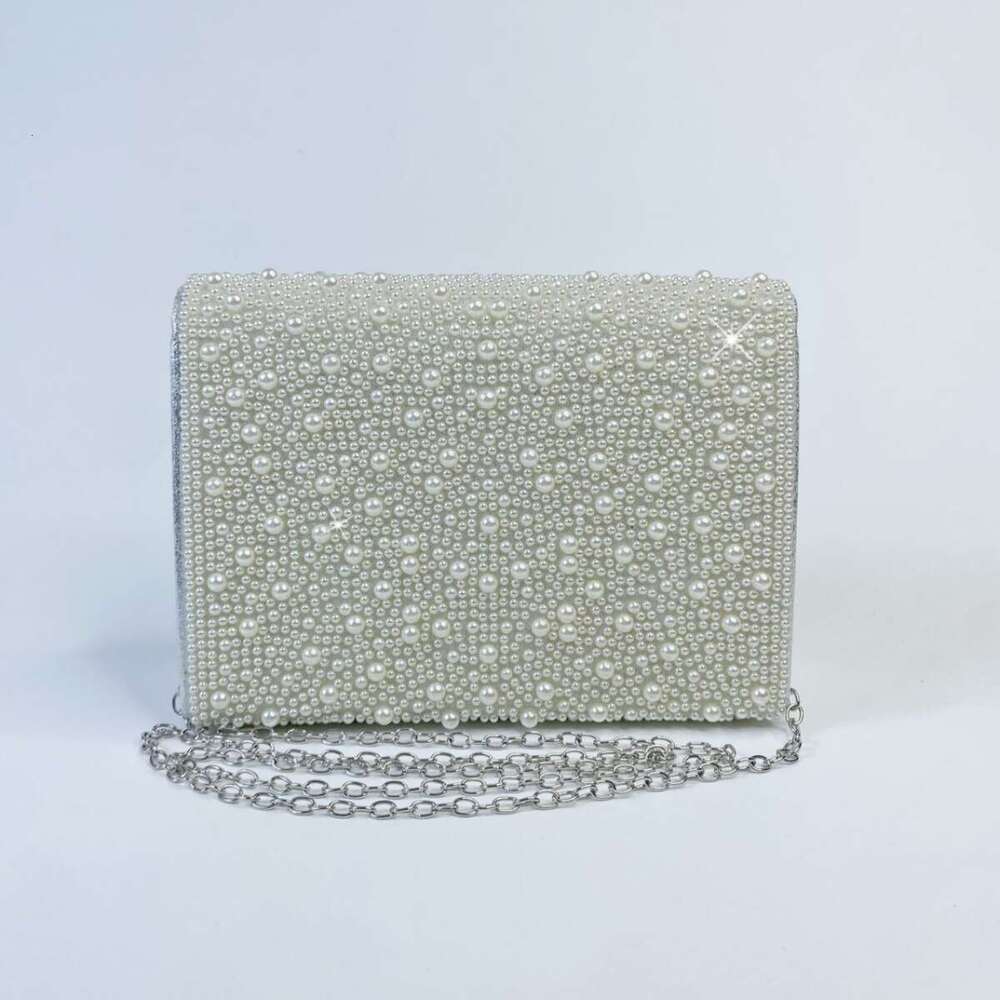 Dinner Bag Light Luxury Pearl Dinner Flip Cover Socialite Evening Dress Bag Handbag Crossbody KQ