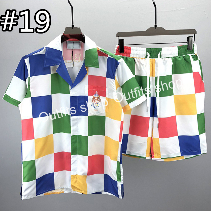 Summer Beach Couple Tees T shirt Printed Colorful Tshirts Women Short T-shirts Size M-3XL