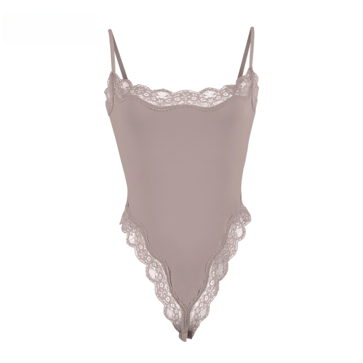 Sexy Bodysuit Women's Square Neck Sexy Lace Bodysuit Sleeveless Spaghetti Strap Jumpsuit Solid Color Slimming Bodycon Rompers Tank Tops Backless 