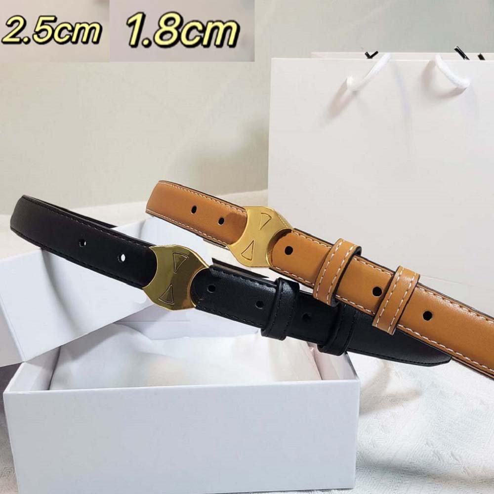 High Quality belts for women designer Cowskin Leather Black Brown Bronze White Belt Womens Classic ceinture Casual fashion belt Width1.8cm2.5cm with box13