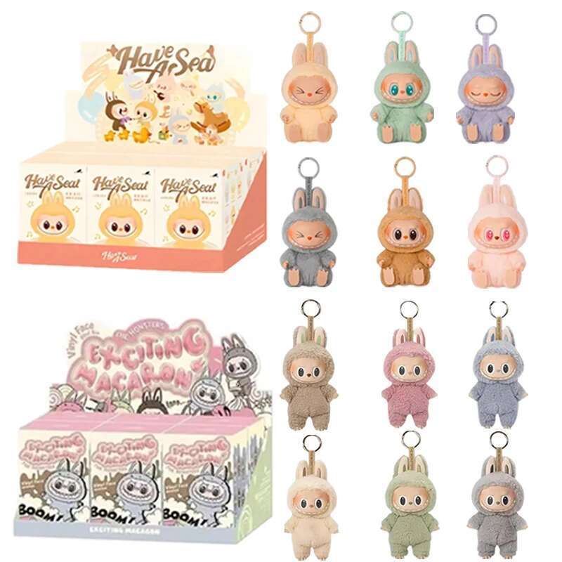 hots Heartbeat aron Enamel The Monsters Face Blind Box Pvc Figurine Tabletop Ornament Kawaii Doll Kid Birthday Gift