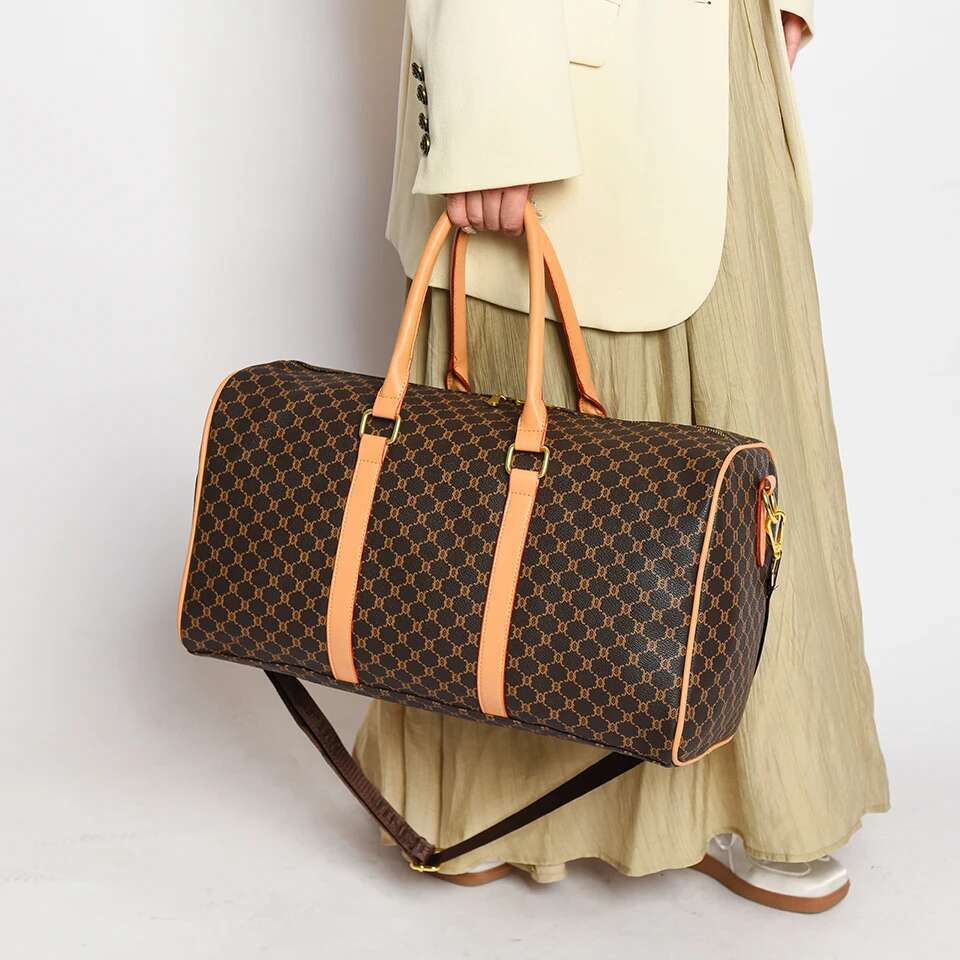 Women's Classic Boston Handbag Large Capacity Elegant Duffle Bags for Women Weekend Lage Travel Shoulder Bag
