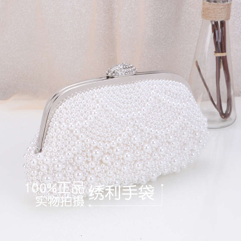 Dinner Bag New Embroidered Banquet Fashion Pearl Celebrity Bridal Shoulder Dress Evening Bag Women S Handbag KQ