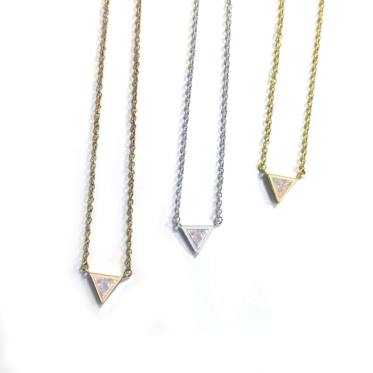 Fast Delivery New Arrival Exquisite Opal Pendant Necklace for Women - High - end Titanium Steel Collarbone Chain
