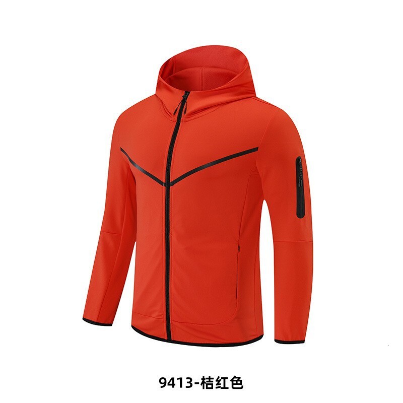2023 new casual sports hooded jacket zipper hoodie sweatshirt men's clothing