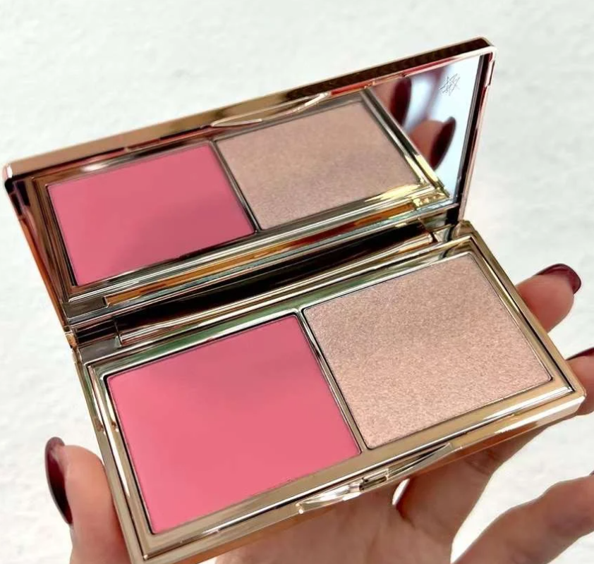 New Product Limited Blush 2 Color 7.5g Blush Highlighter Disk for skin Beauty improving complexion and contouring