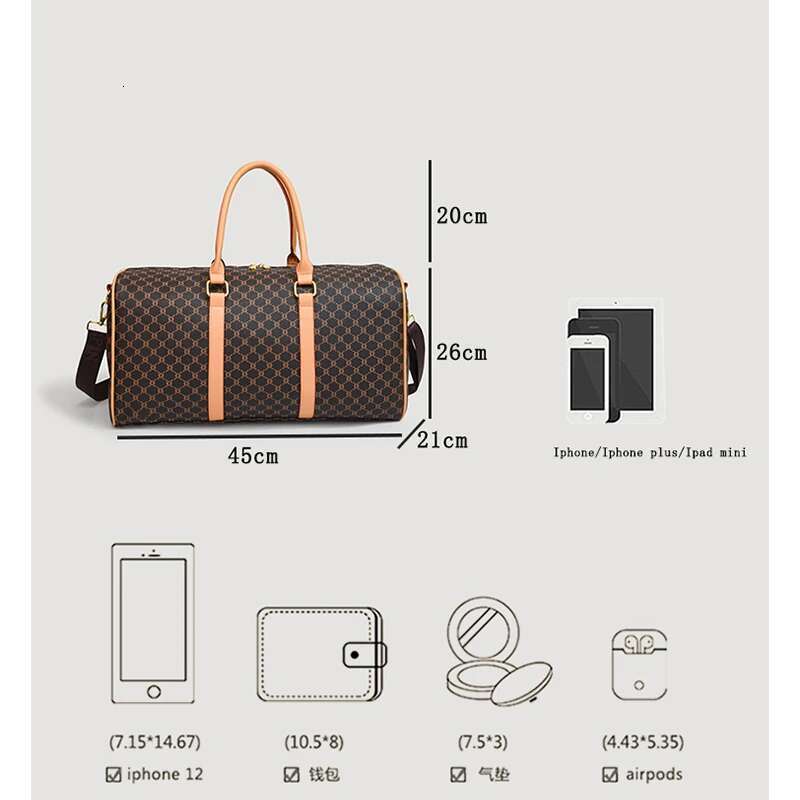 Women's Classic Boston Handbag Large Capacity Elegant Duffle Bags for Women Weekend Lage Travel Shoulder Bag
