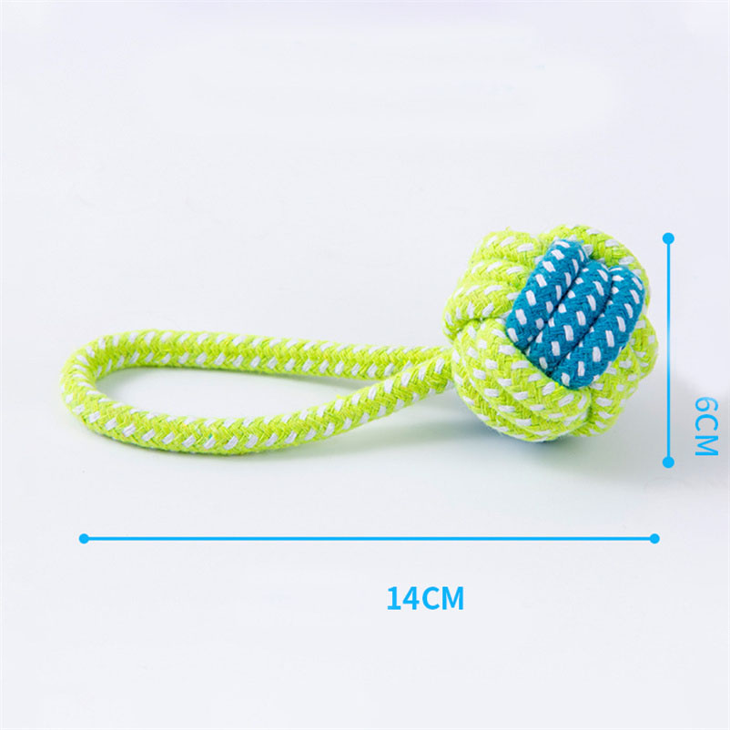 Interactive Cotton Rope Pet Dog Toy - Perfect for Puppies & Small Breeds