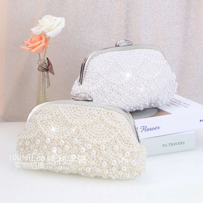 Dinner Bag New Embroidered Banquet Fashion Pearl Celebrity Bridal Shoulder Dress Evening Bag Women S Handbag KQ