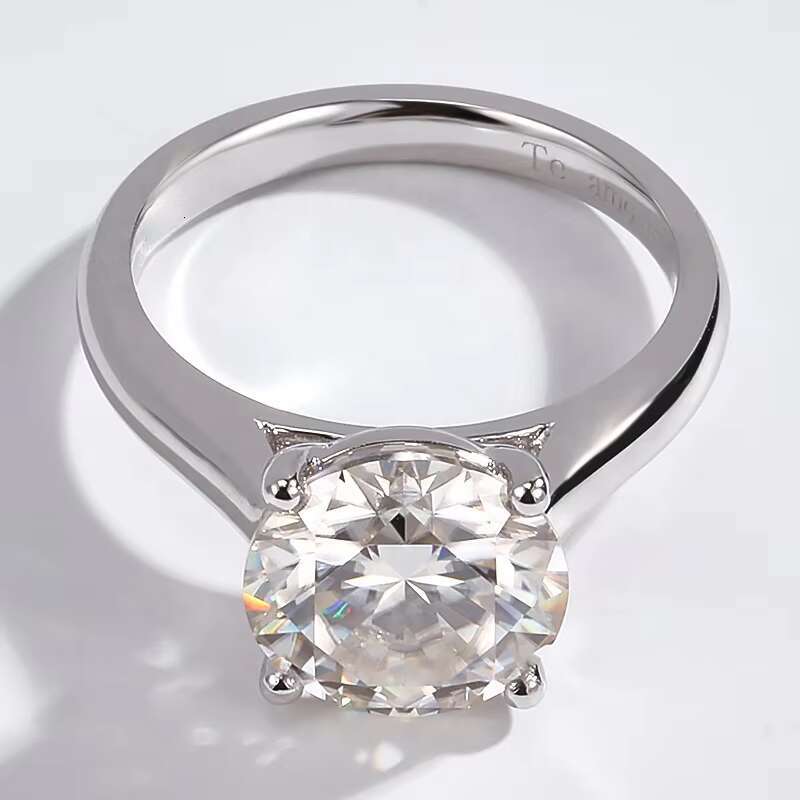 Luxury 14k White Gold HPHT Lab Grown Diamond Ring CVD Lab Diamonds Engagement Ring Fine Jewelry Women Diamond Ring Factory