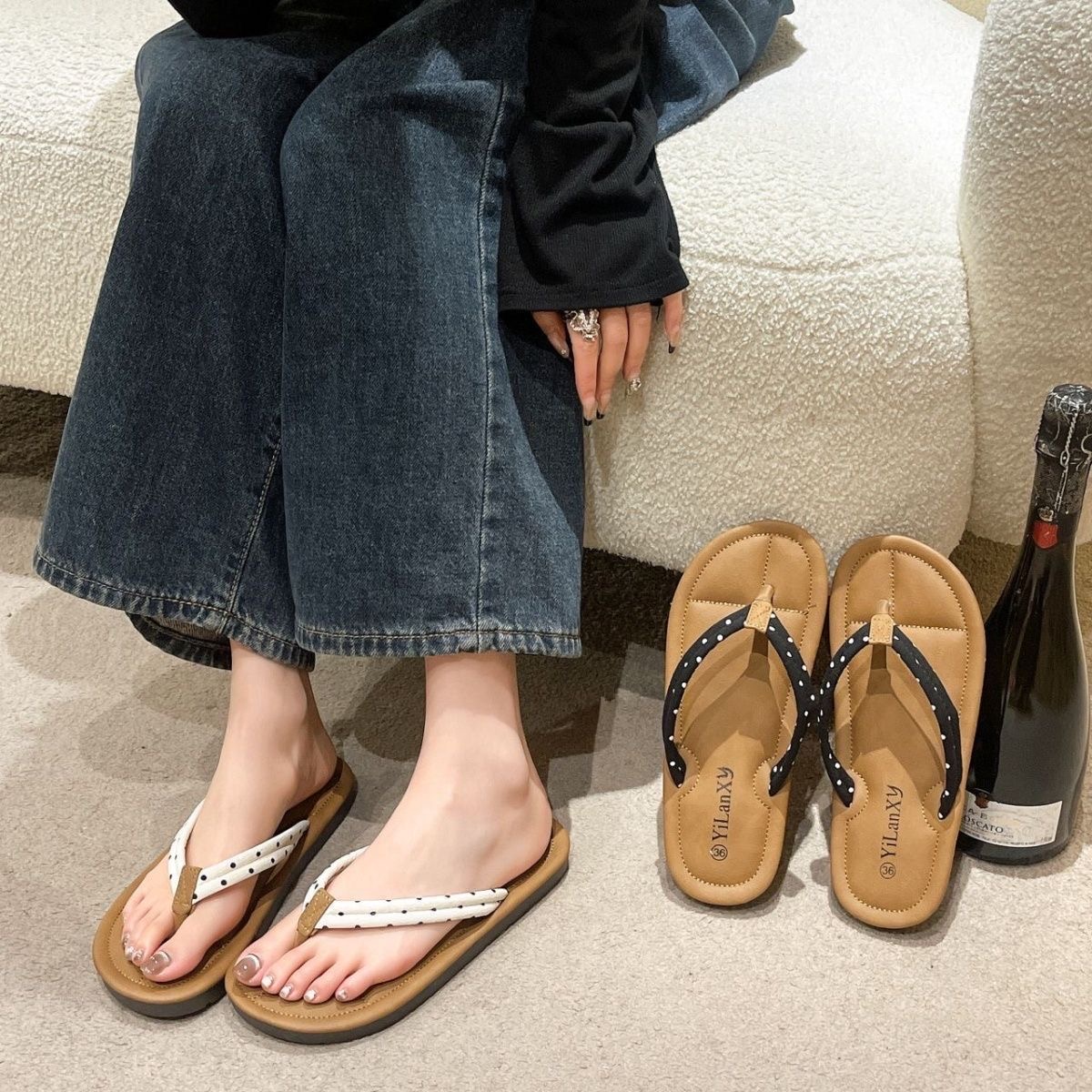 FP-43 Trendy Women's Beachwear Footwear: Adorable Outdoor -like Shoes