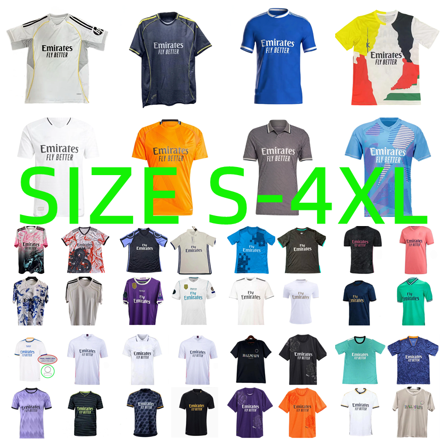 16 17 18 19 20 21 22 23 24 25 26 MBAPPE BELLINGHAM Soccer Jerseys real BENZEMA MODRIC KROOS Ronaldo CAMAVINGA ENDRICK MaDrIdS 2025 2026 VINI JR CAMAVINGA football shirt