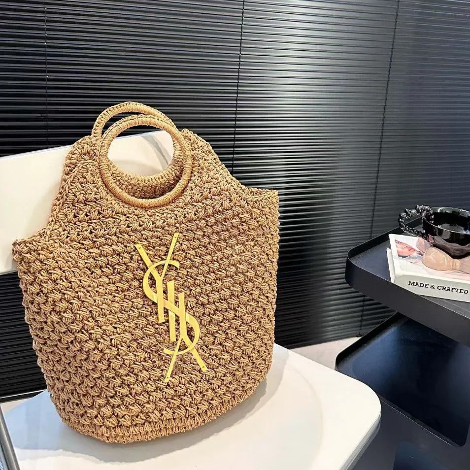 2025 New Design Luxury Designer Bag Fashion Bag Large Capacity Commuter Handbag Shoulder Holiday Beach Straw Crochet Bag Shopping Bag Beach out Tote Bag High Quality