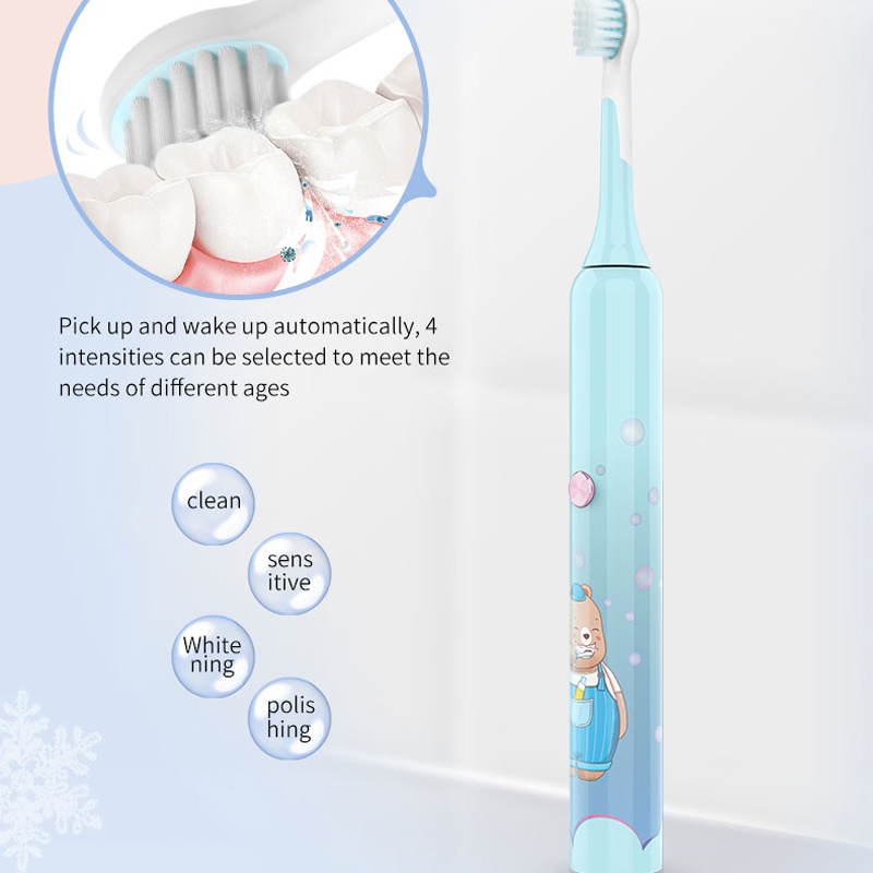 Source Factory Smart Toothbrush Cute Bear Waterproof Children Household Electrical Toothbrush Family Toothbrush
