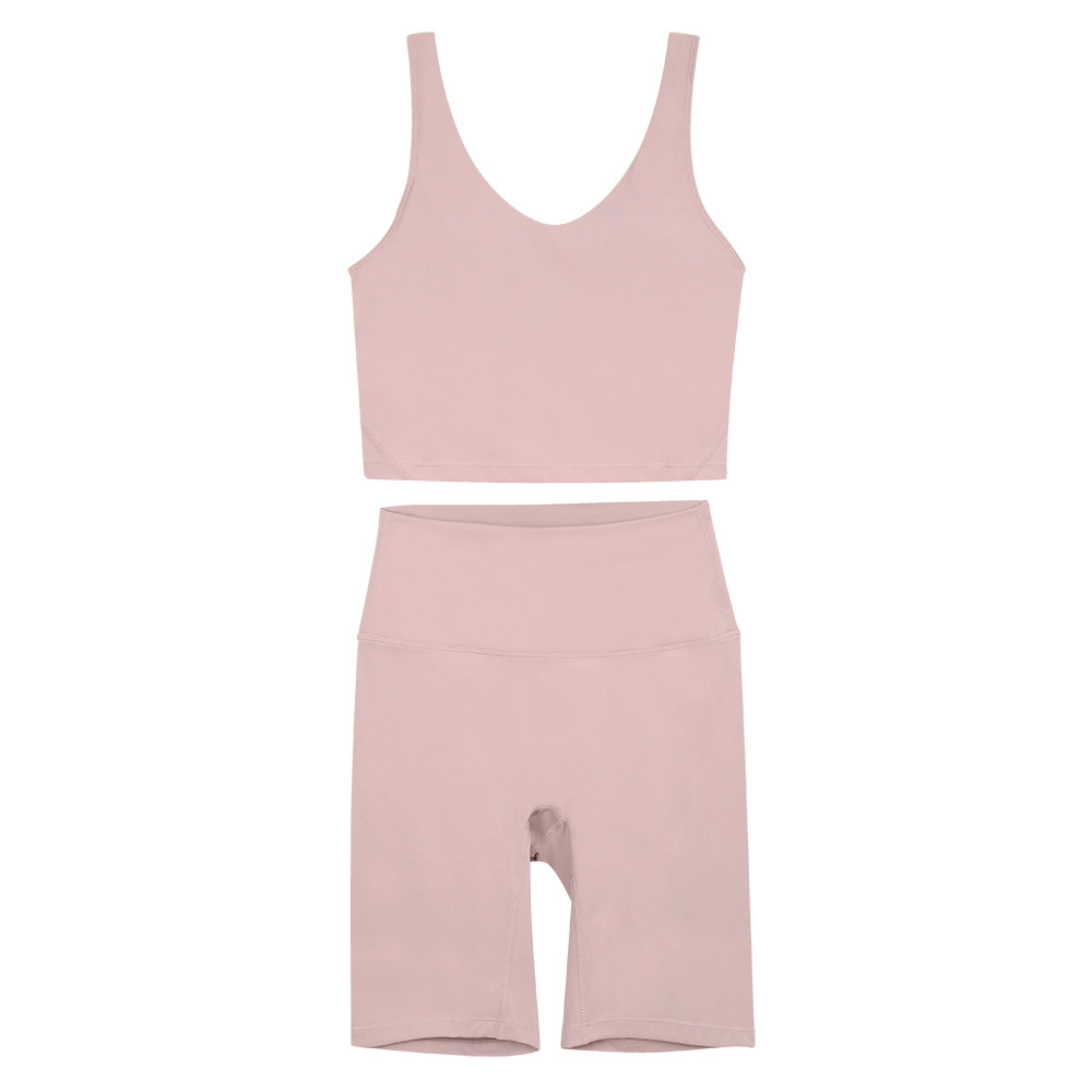 Womens Yoga Sets Push Up Fiess Shorts Sports U-Bra Back Cross High Waist Elastic Sportswear Outfits Gym Suits Cloth Running Workout Tracksuits gym set
