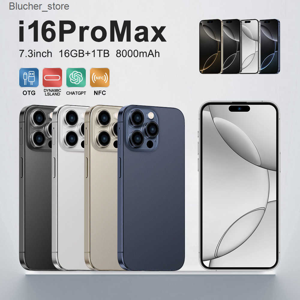 New i16ProMax Smartphone 4G All Network Android Phone Available z250507YPJV